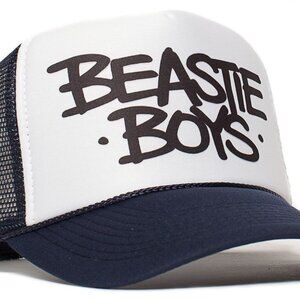 The Beastie Boys Old School Trucker cap Hat Adult One-size Navy/White